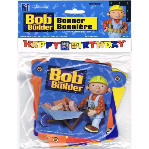 Bob The Builder Happy Birthday Banner
