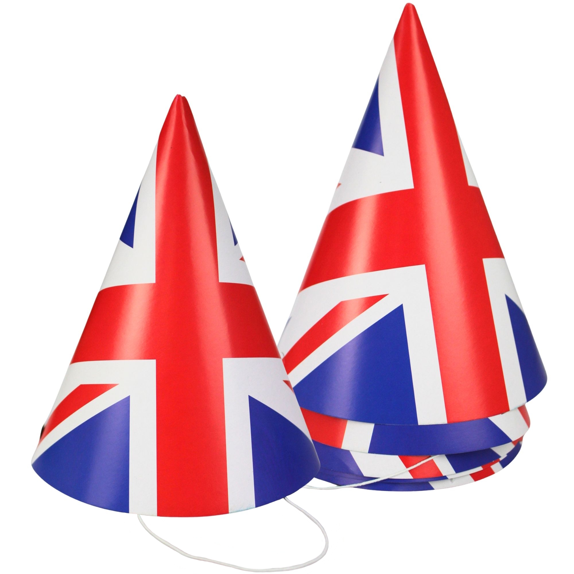 British Union Jack Party Hats (Pack of 6)