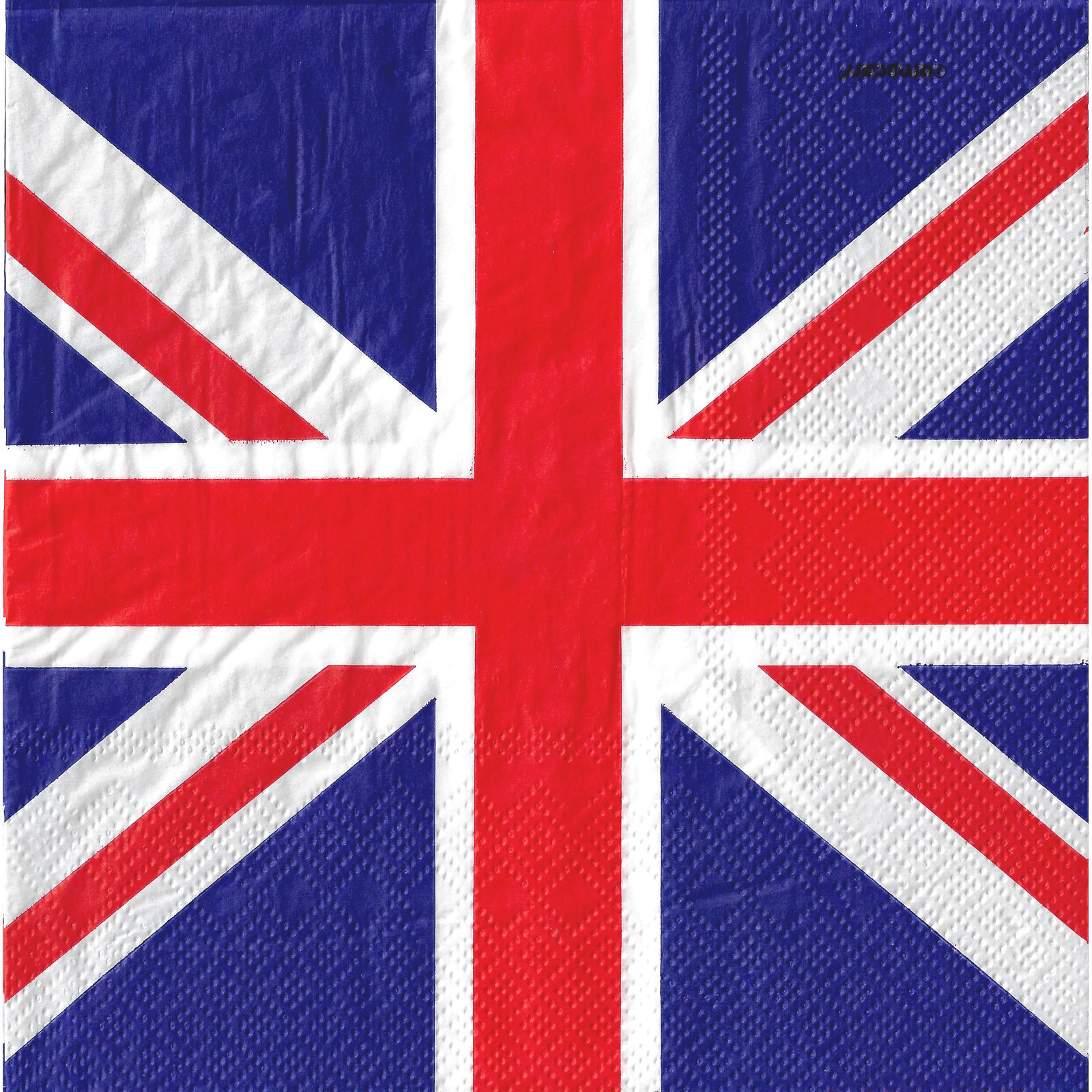 Patriotic British Large Napkins / Serviettes (Pack Of 16)