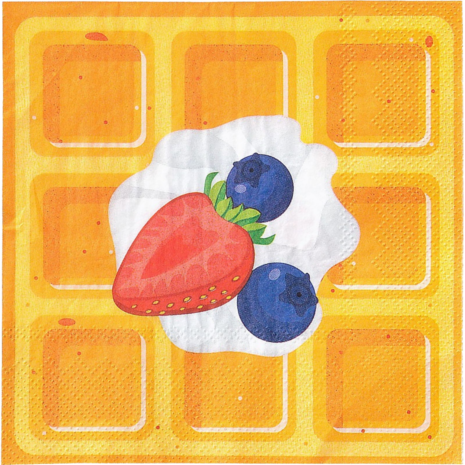 Brunch Party Waffle Large Napkins / Serviettes (Pack of 16)