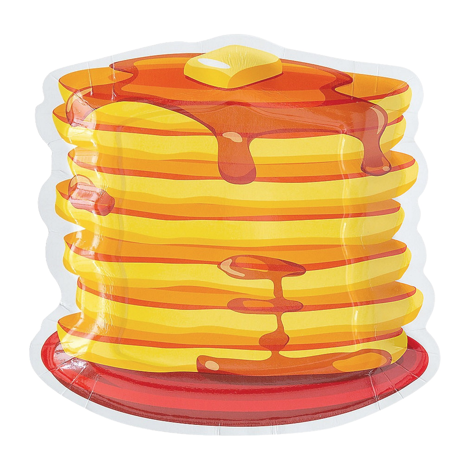 Brunch Party Pancake Stack Small Paper Plates (Pack of 8)