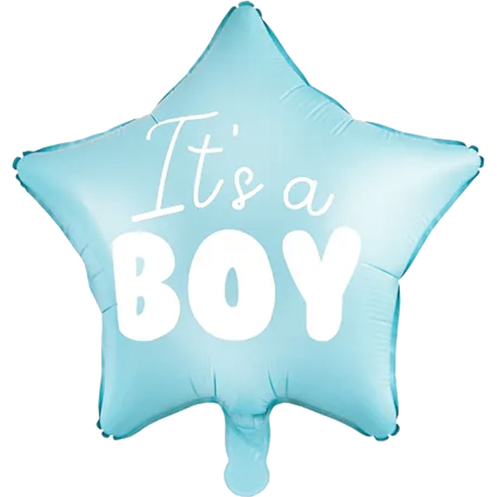 It's a Boy Blue Star Foil Helium Balloon