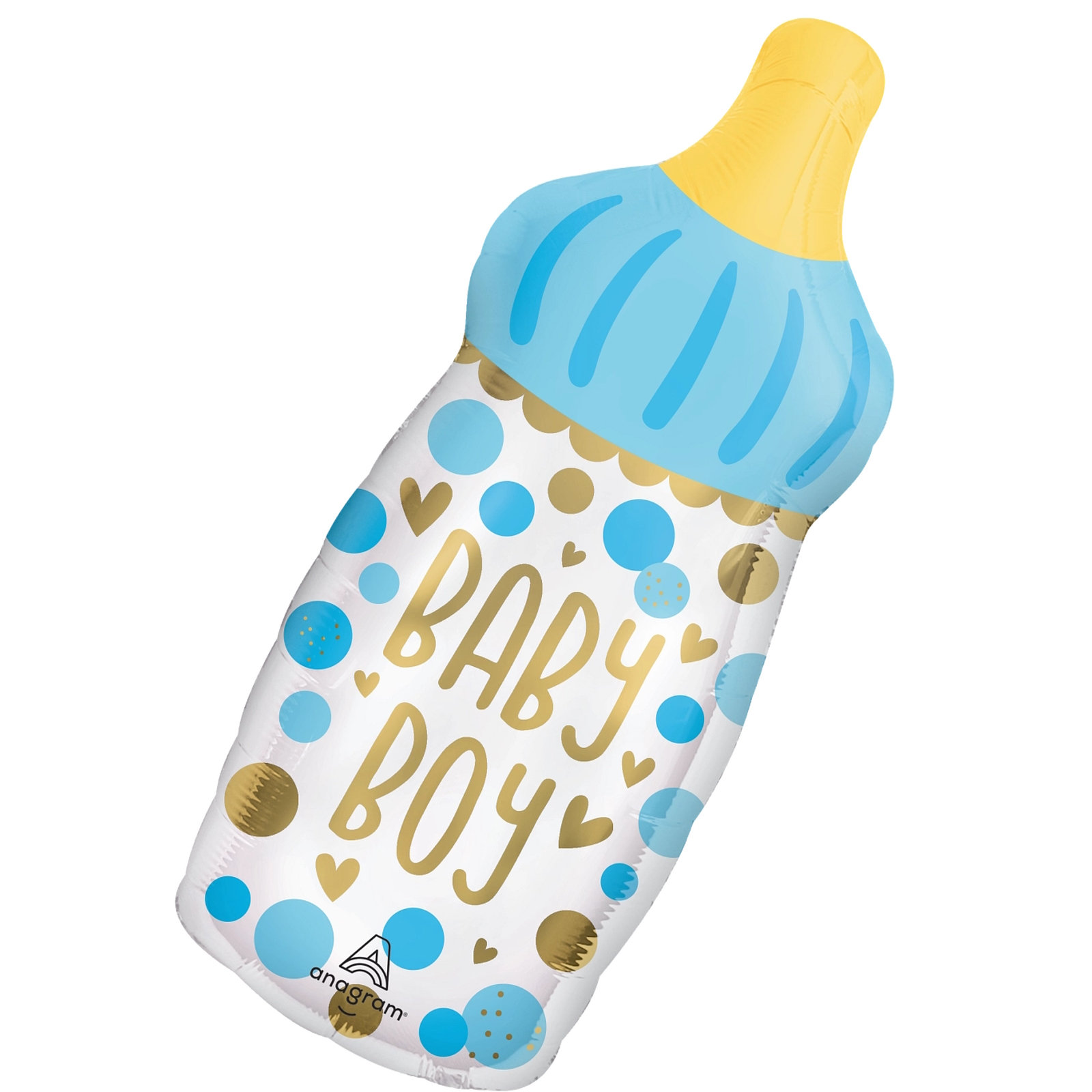 Baby Boy Bottle Supershape Foil Helium Balloon 79cm