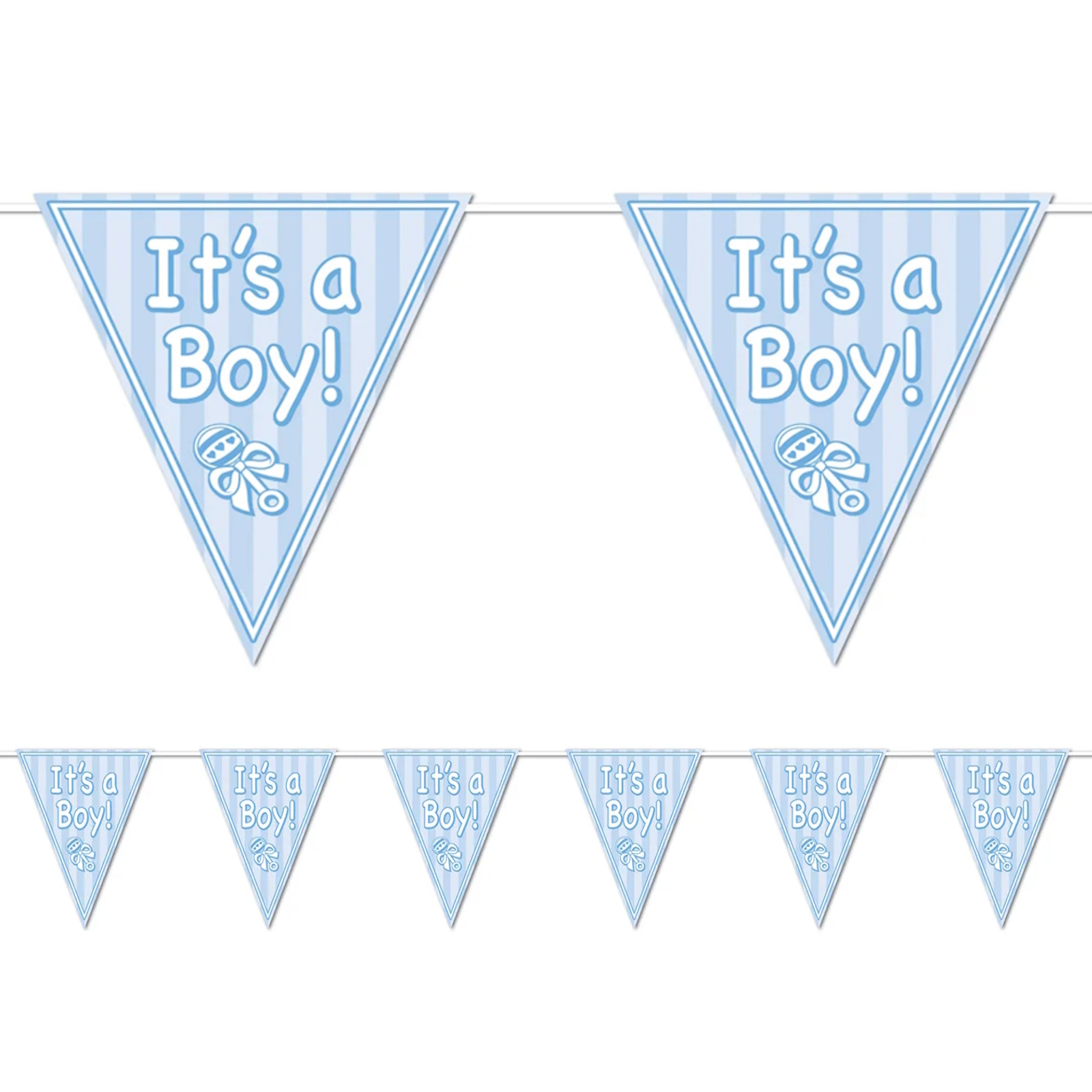 It's a Boy Plastic Flag Banner