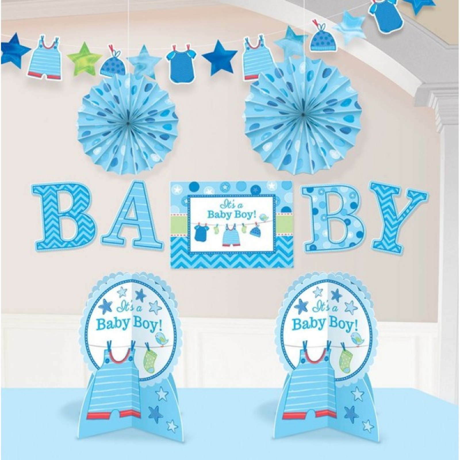 Shower With Love Boy Room Decorating Kit