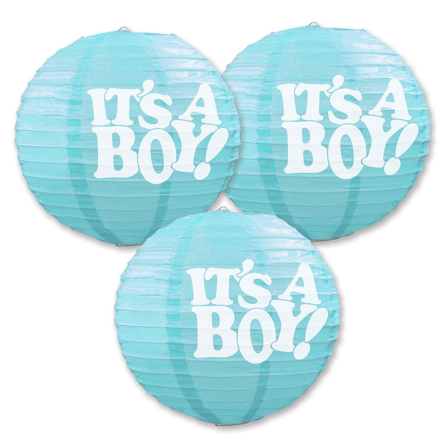 It's a Boy Paper Lanterns (Pack of 3)