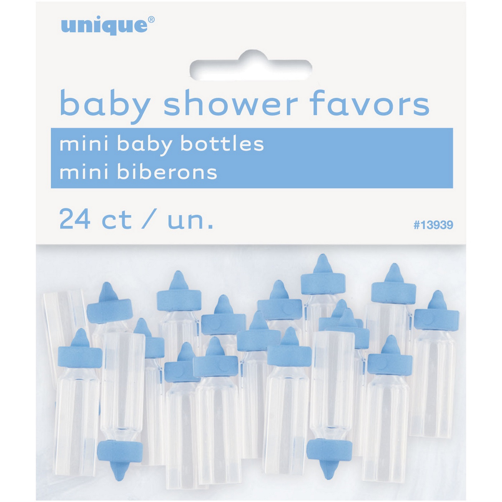 Blue Mini Baby Bottles (Pack of 24)