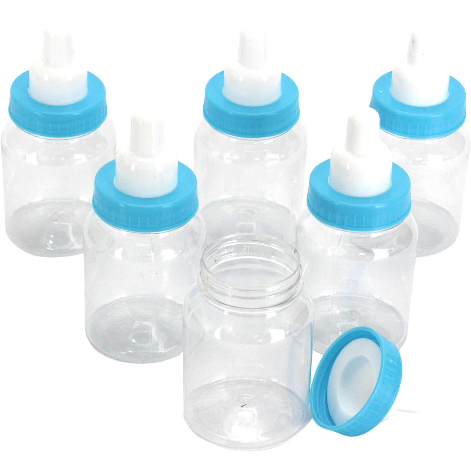 Blue Fillable Baby Bottles (Pack of 6) 
