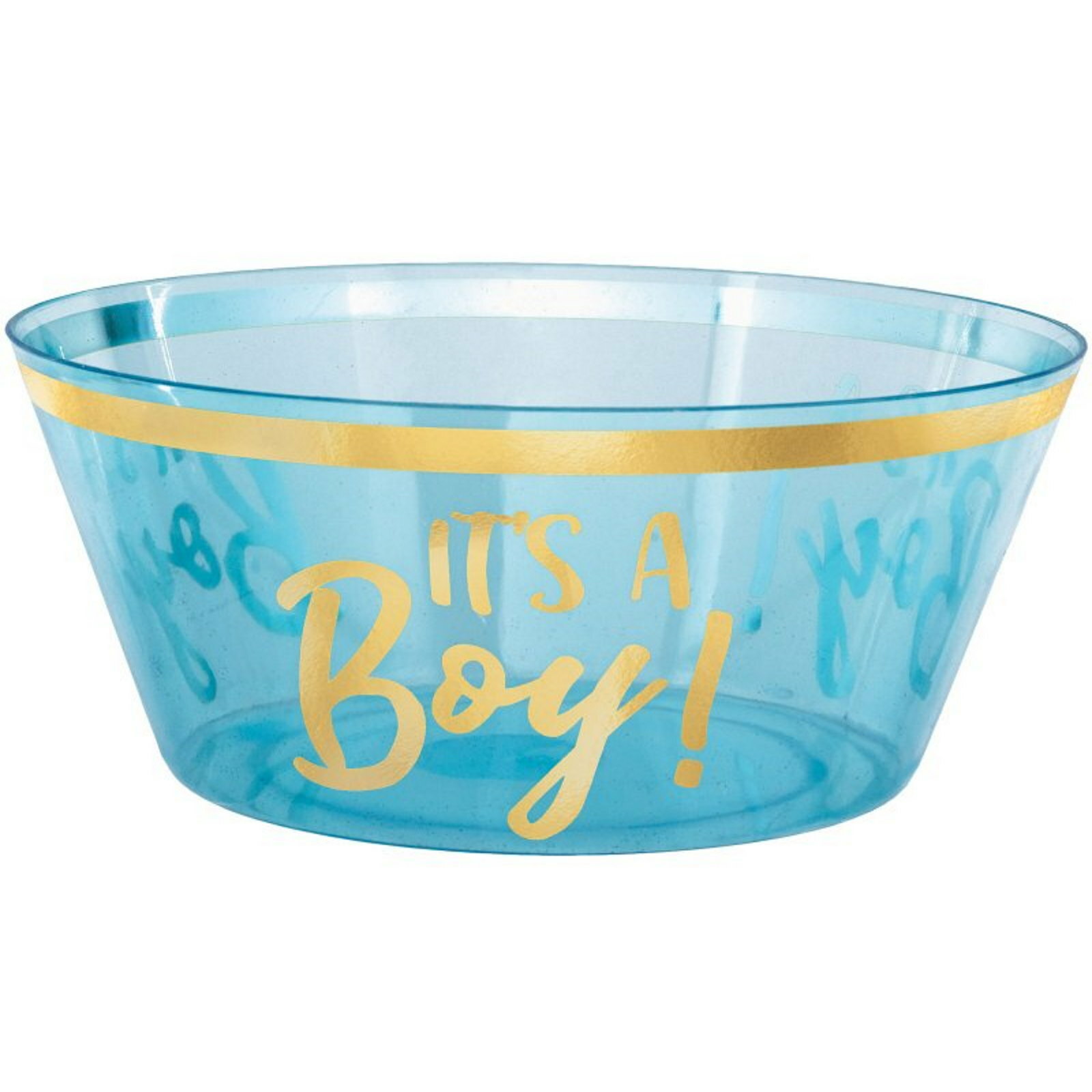 Oh Baby Boy Blue Plastic Serving Bowl