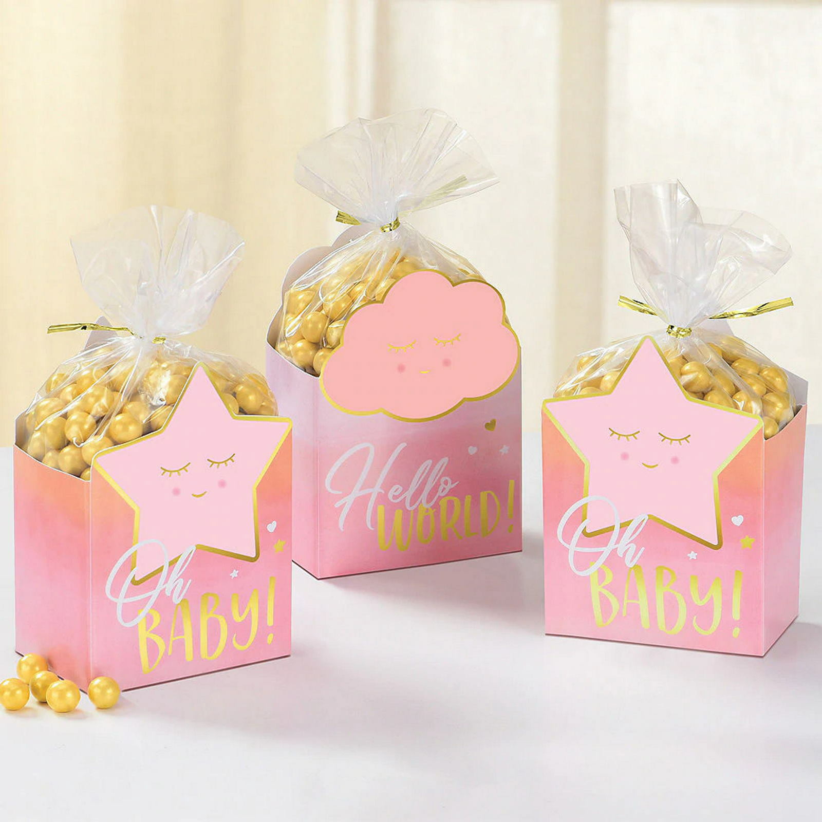 Oh Baby Girl Favour Box Kit (Pack of 8)