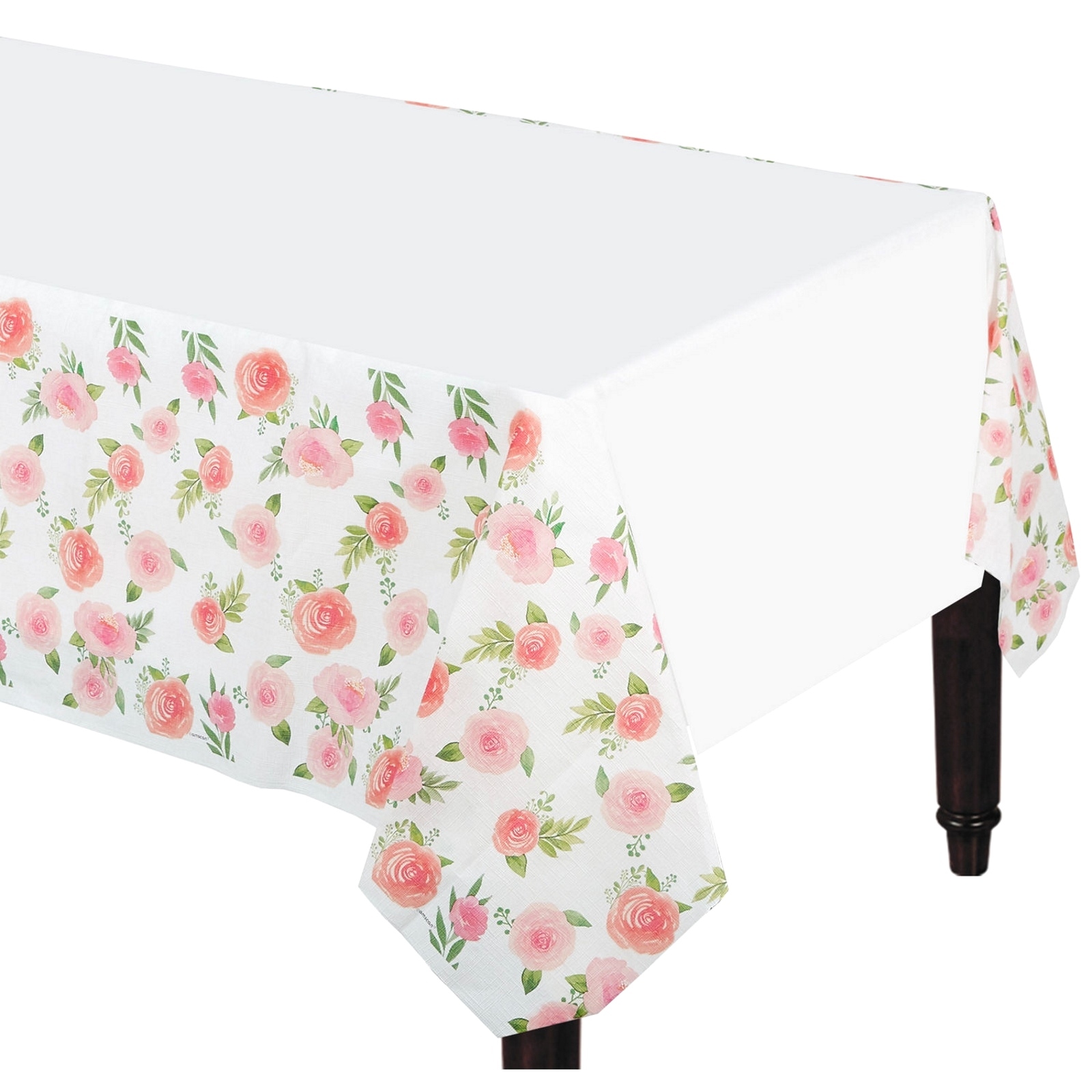 Floral Baby Girl Paper Tablecloth