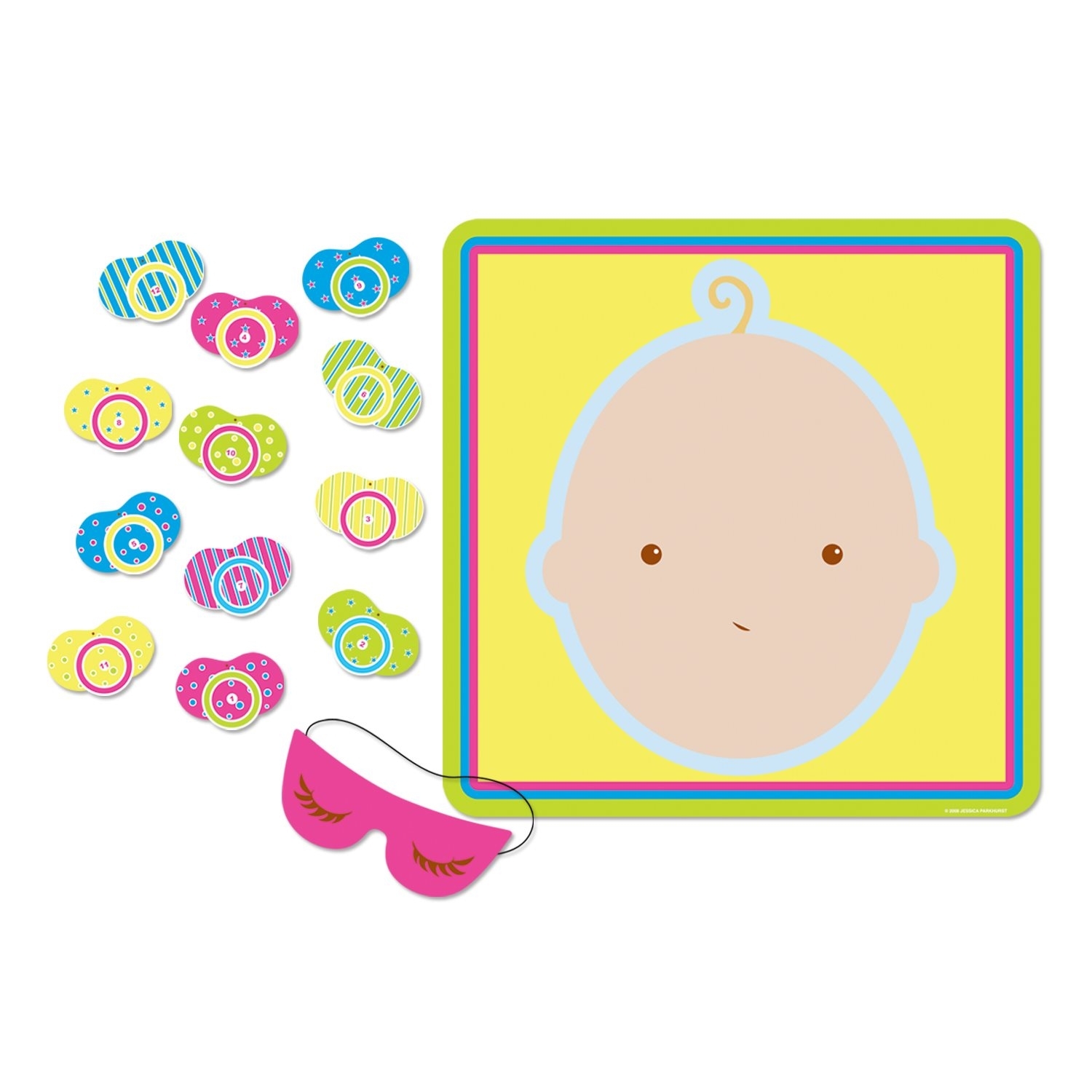 Baby Shower Pin the Dummy Pacifier Game