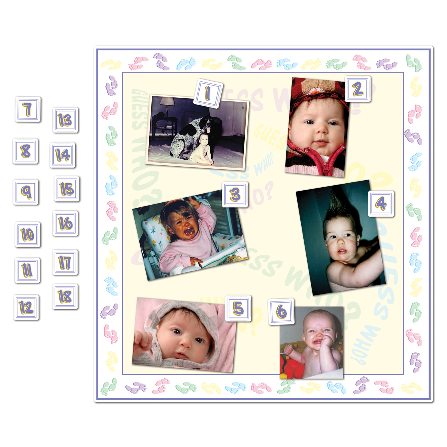 Baby Shower Guess Who Game