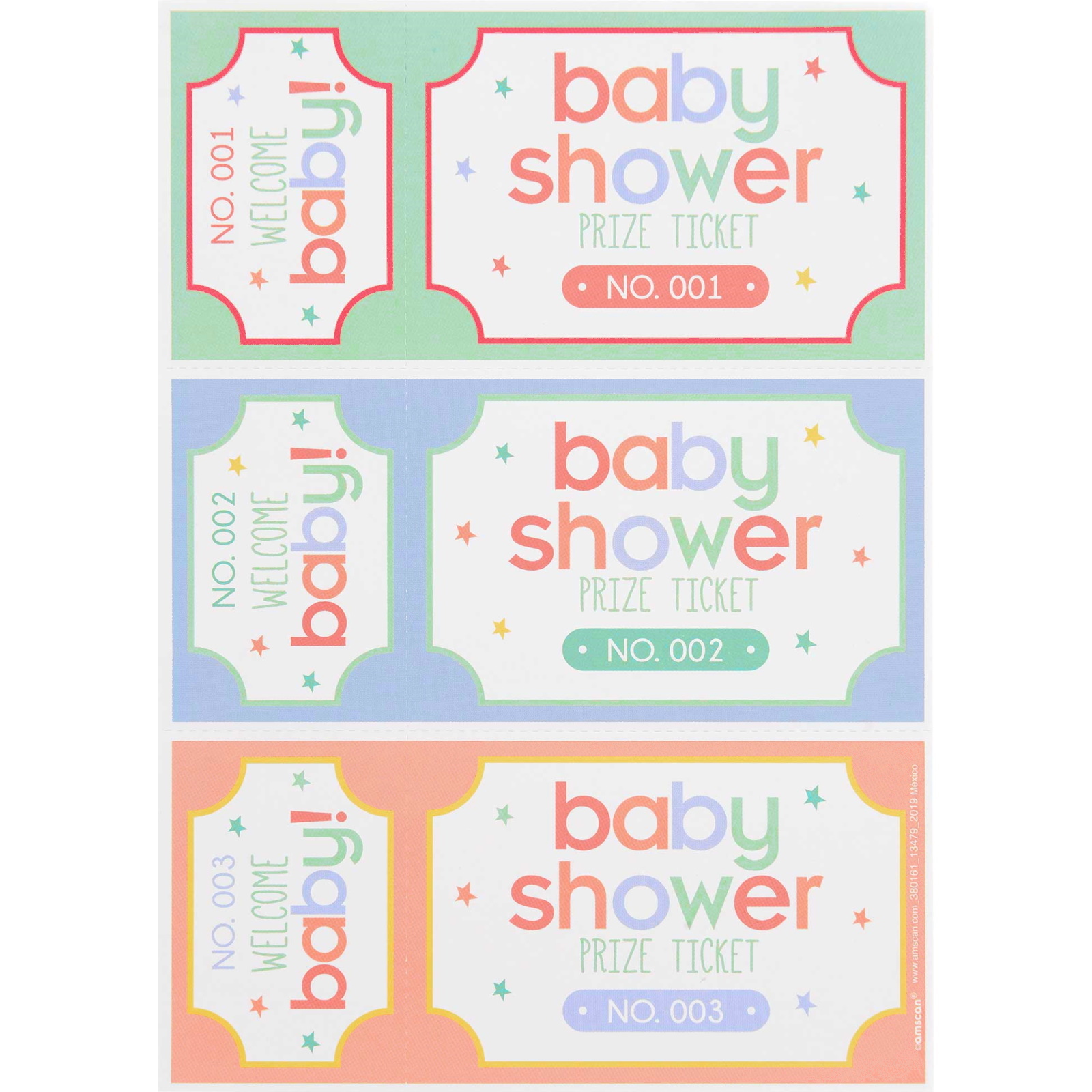 Baby Shower Prize Tickets (Pack of 48)
