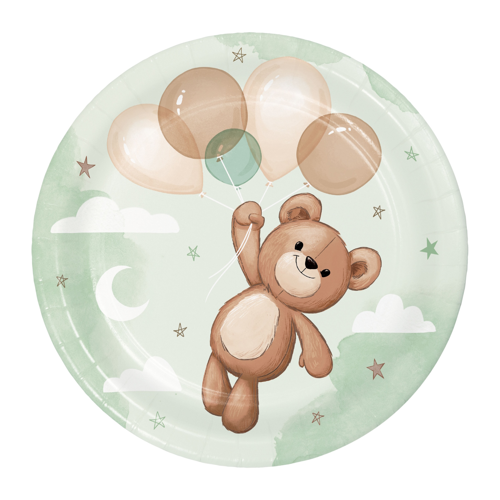 Teddy Bear Dreams Small Paper Plates (Pack of 8)