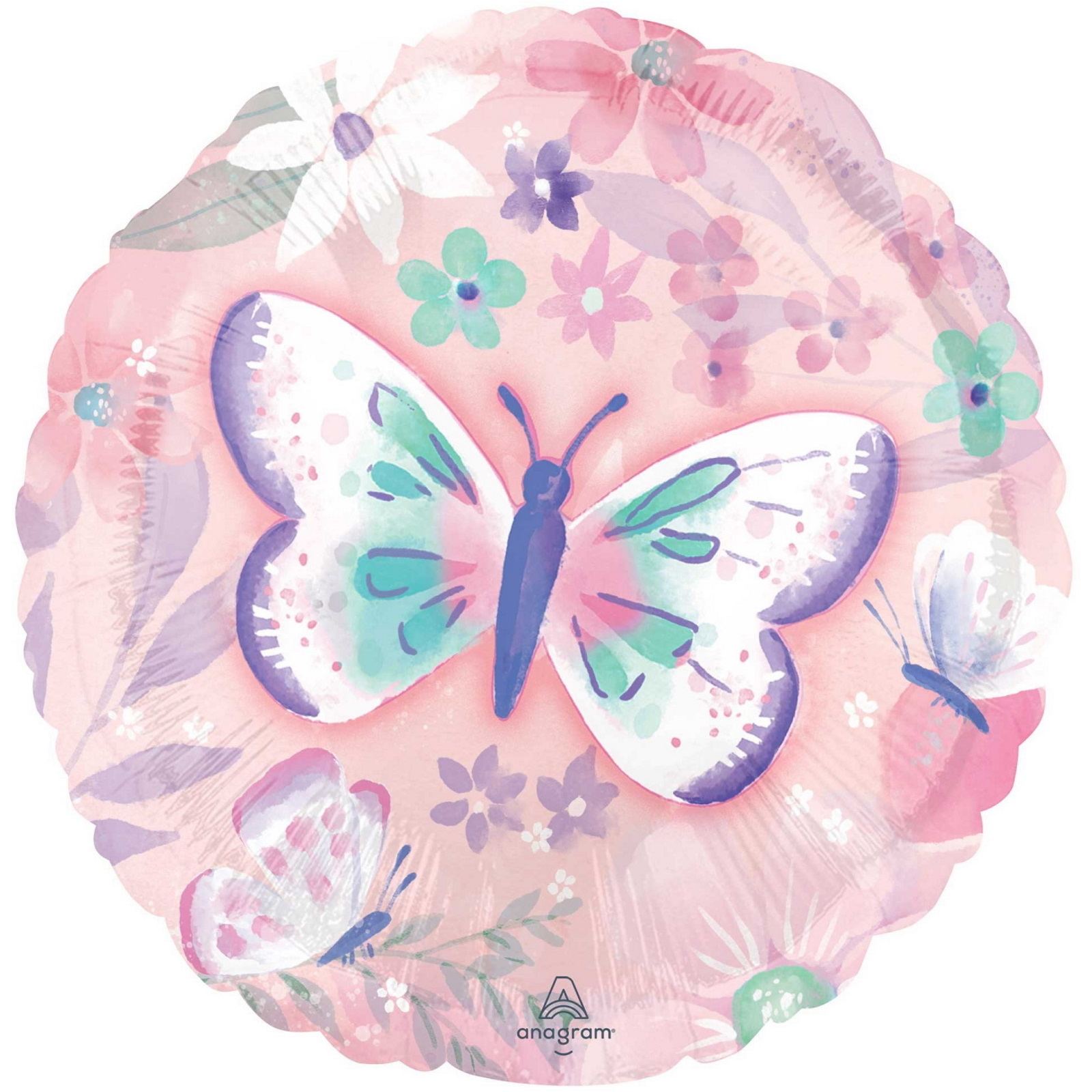 Flutter Butterfly Foil Helium Balloon