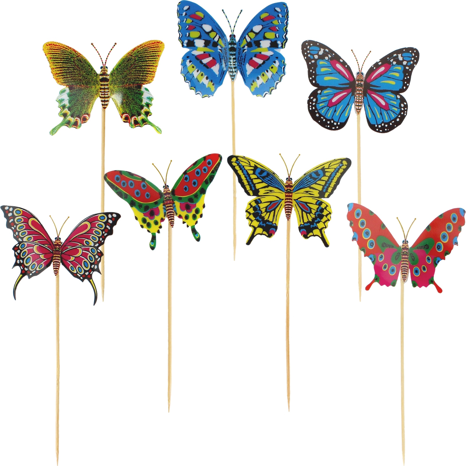 Assorted Butterfly Cake Toppers (Pack of 50) 
