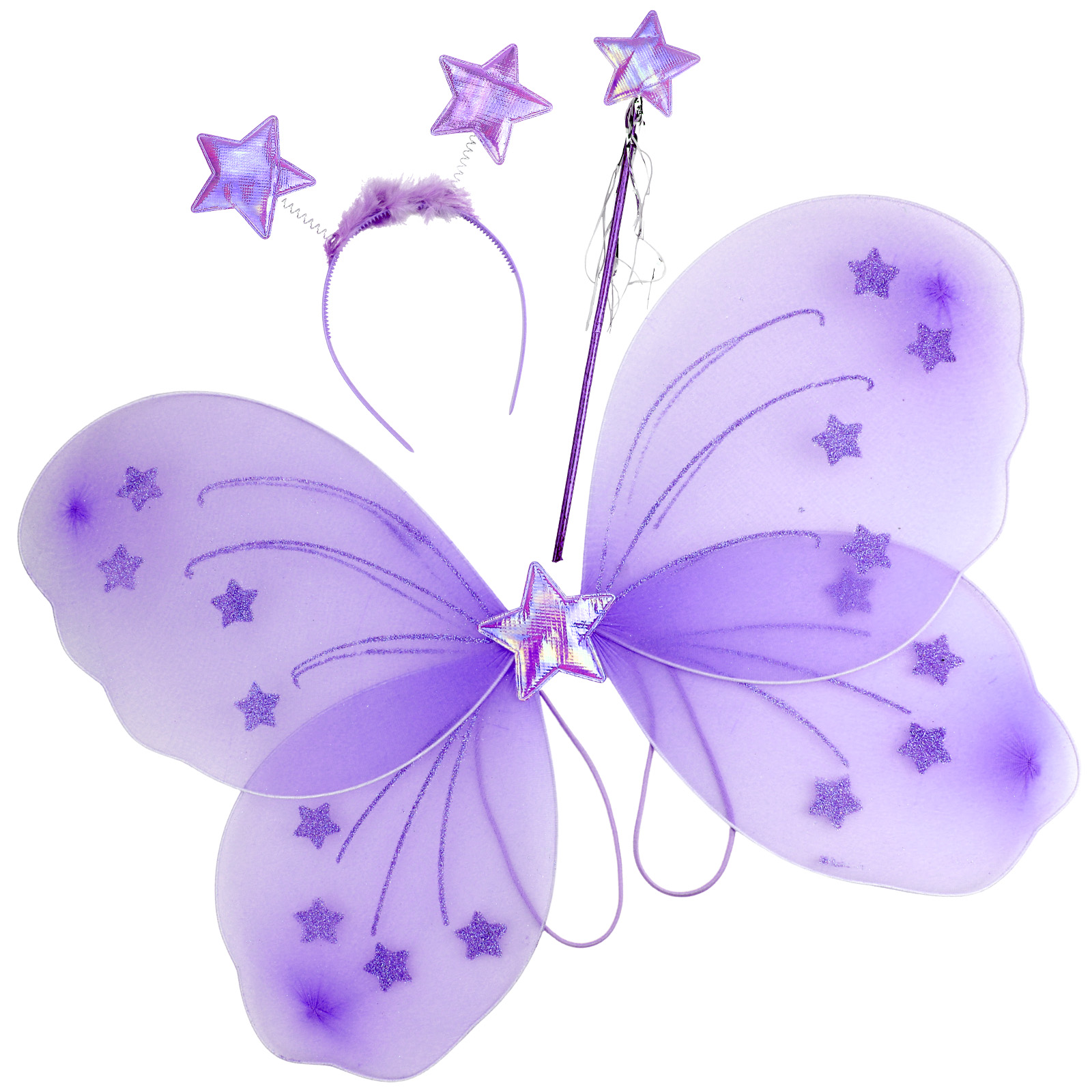 Purple Butterfly Wings Costume Set