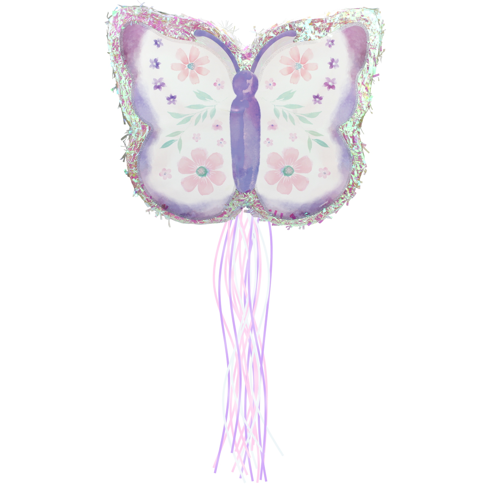 Iridescent Flutter Butterfly Pull String Pinata 