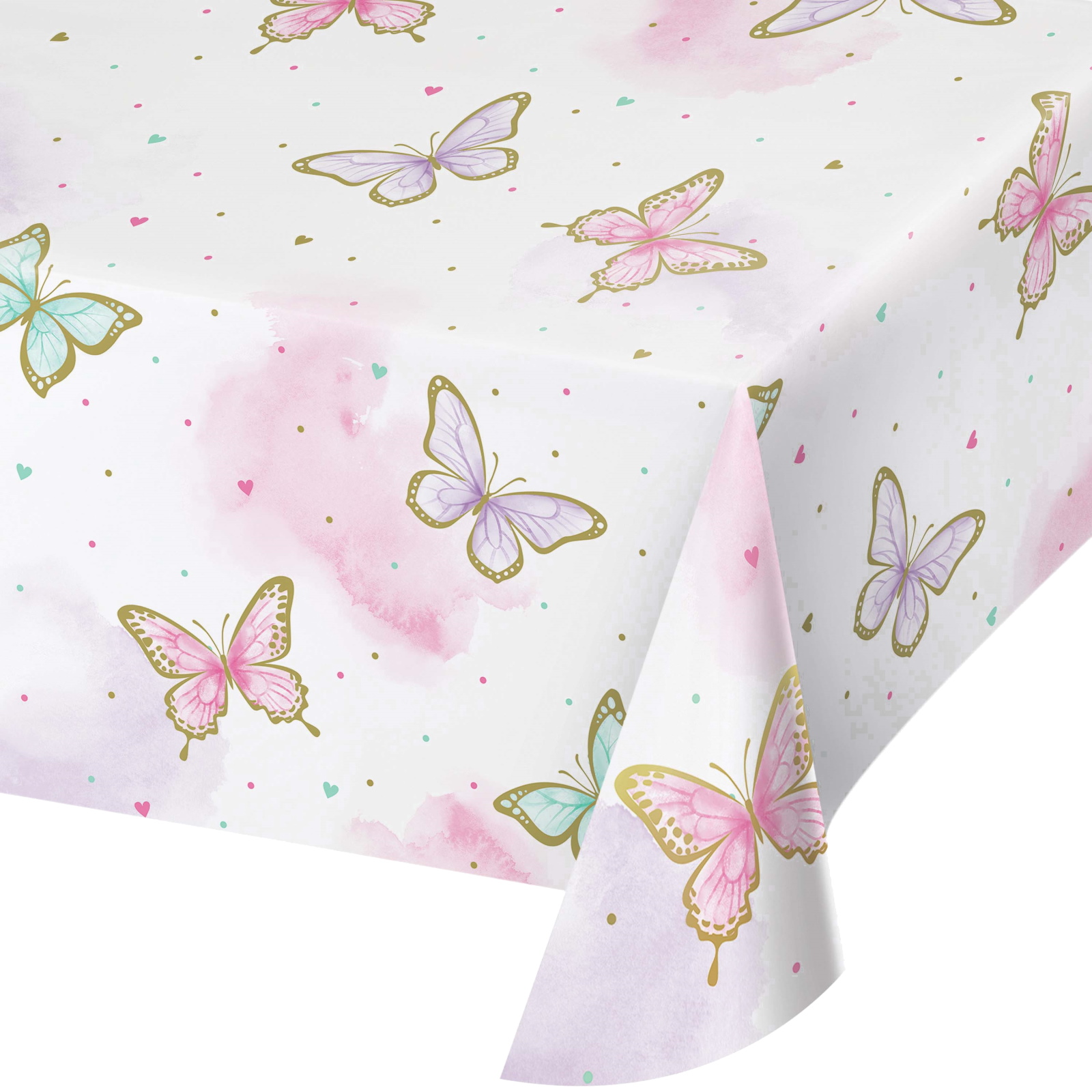 Butterfly Shimmer Paper Tablecloth