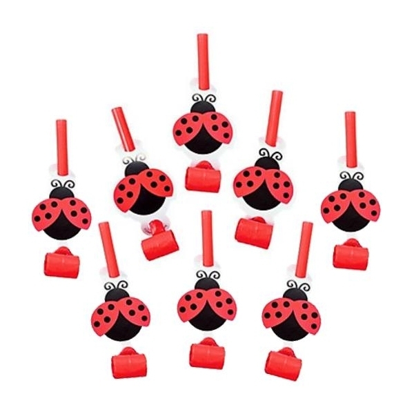 Ladybug Fancy Blowers (Pack of 8)