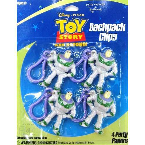 Toy Story 3 Buzz Lightyear Backpack Clips (Pack of 4)