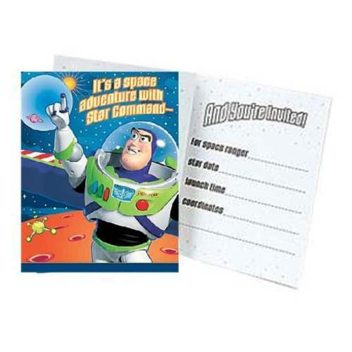 Buzz Lightyear Party Invitations (Pack of 8)