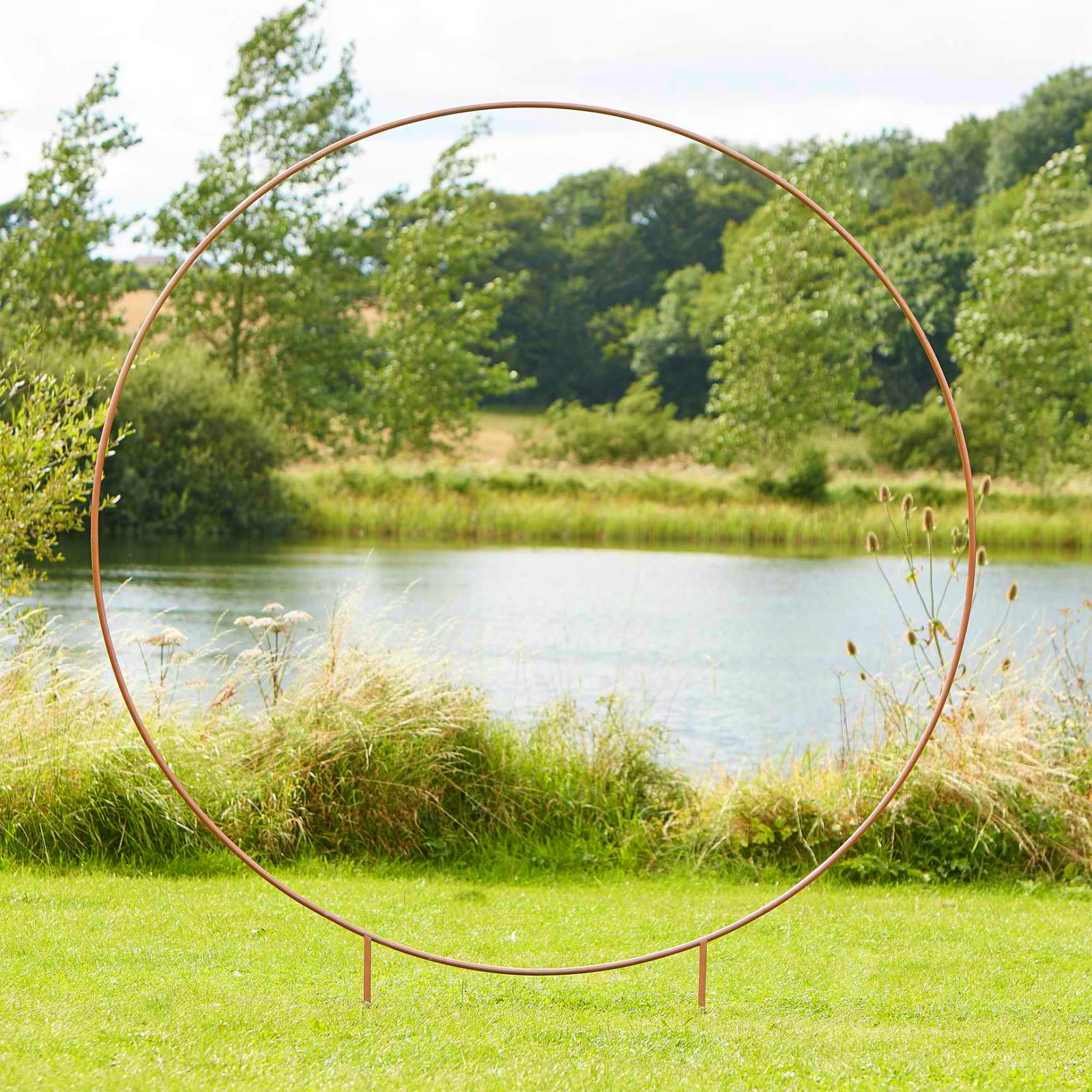 Ginger Ray Botanical Wedding Round Copper Backdrop Frame (2m) 