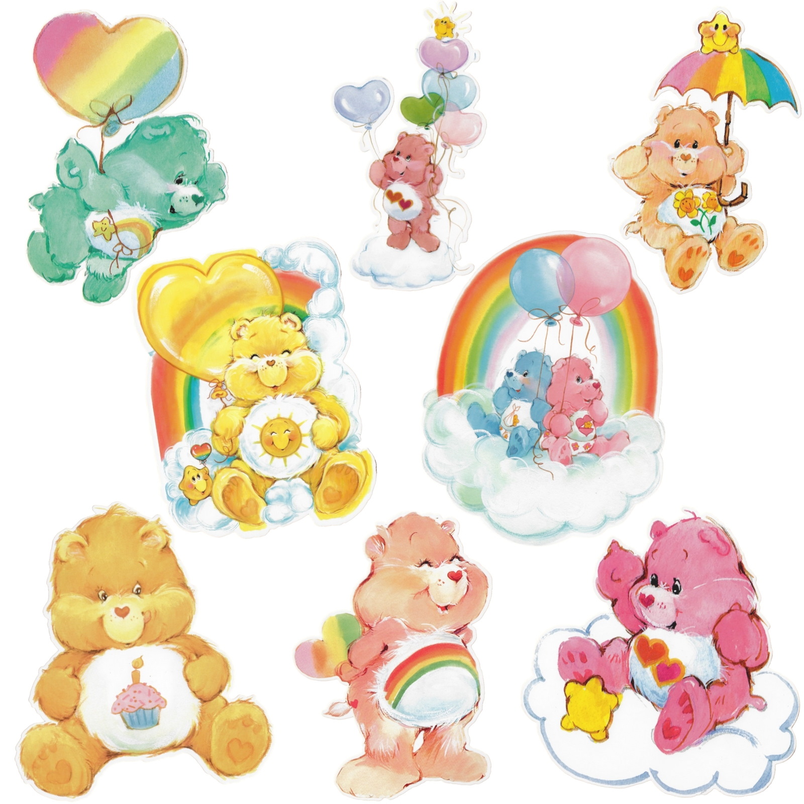 Care Bears Cutout Wall Decorations (Pack of 8)