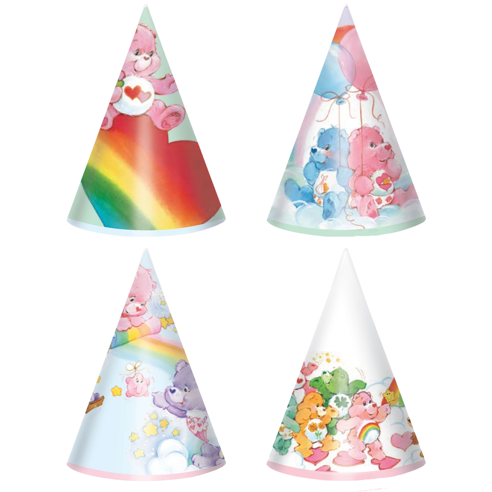 Care Bears Mini Party Hats (Pack of 8) 