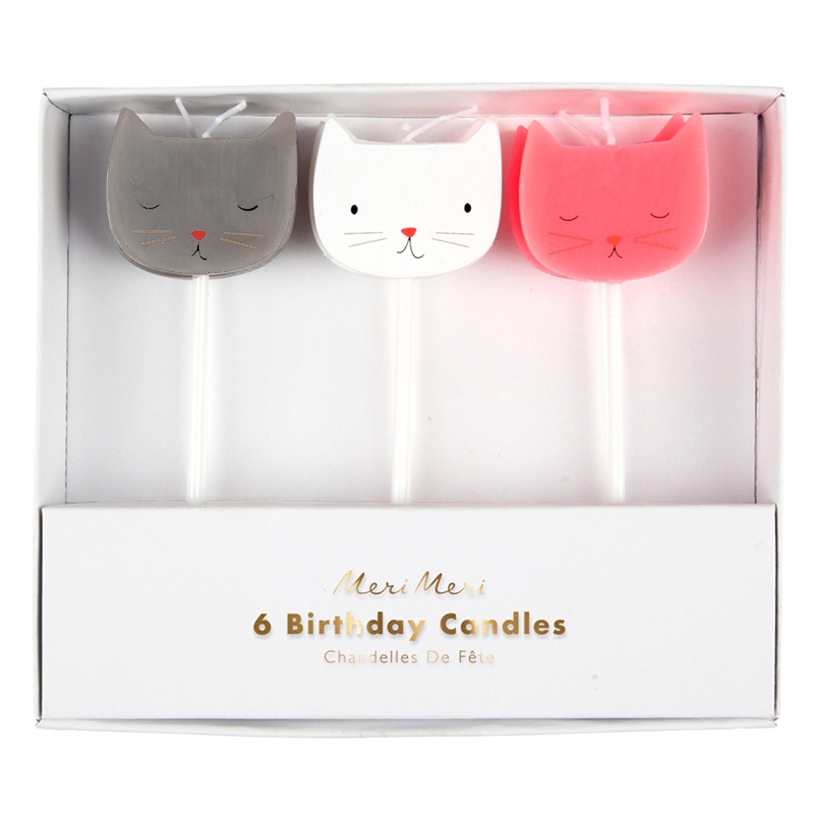 Meri Meri Cat Candles (Pack of 6)