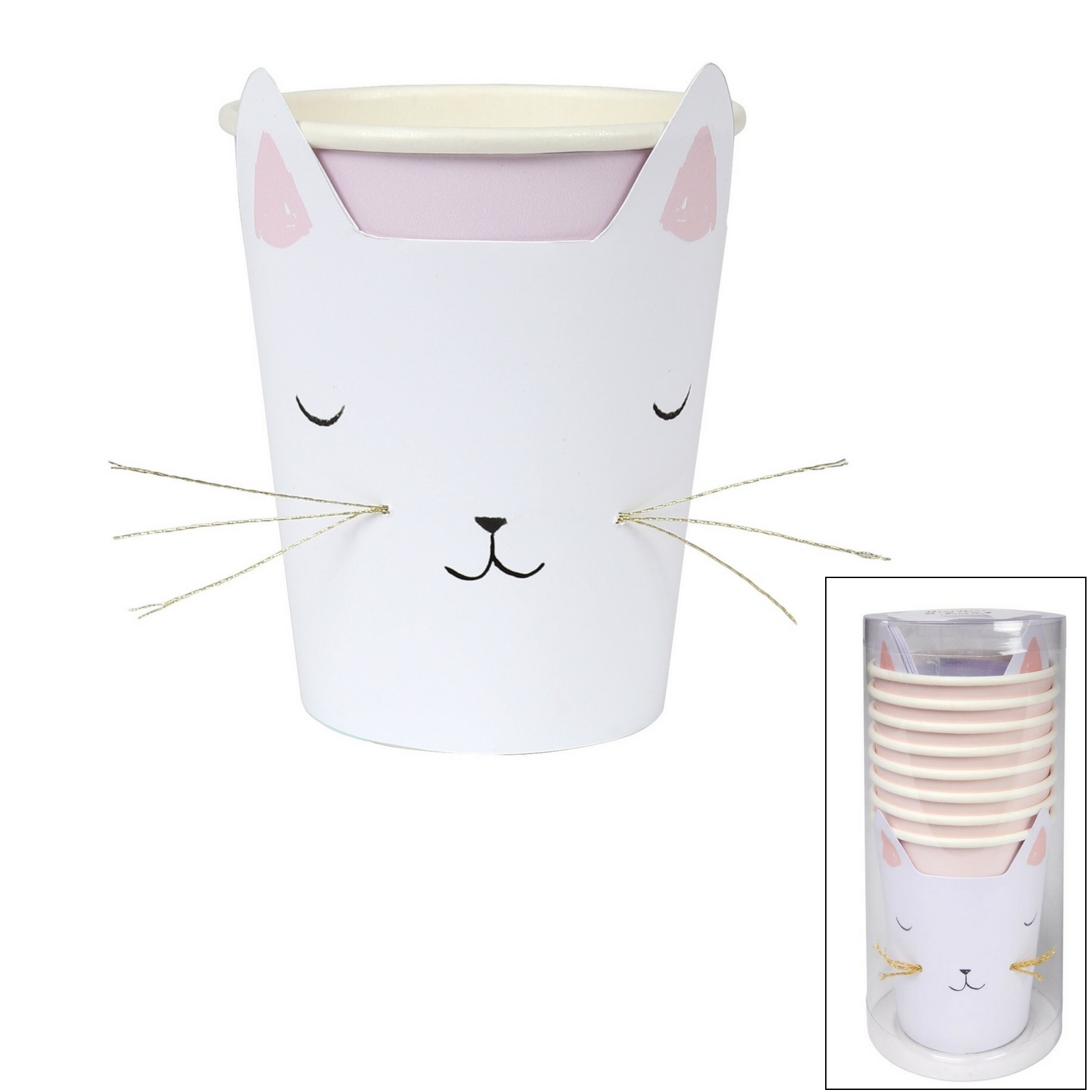 Meri Meri Cat Paper Cups (Pack of 8)