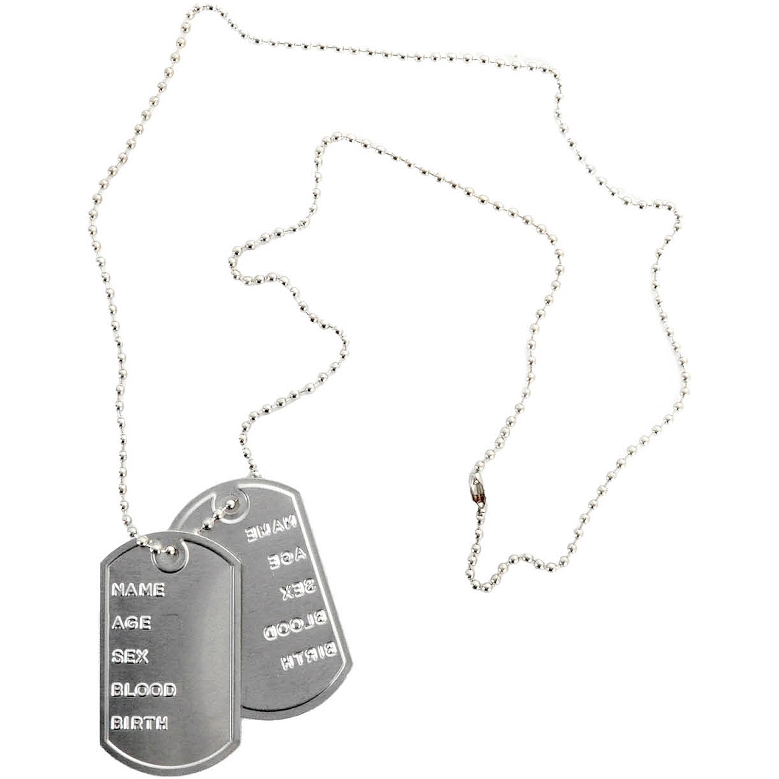 Army Metal Dog Tags Necklace