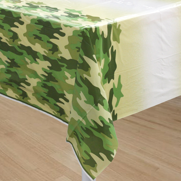 Camouflage Plastic Tablecloth