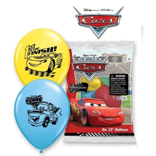 Cars Balloons (Pack of 6)