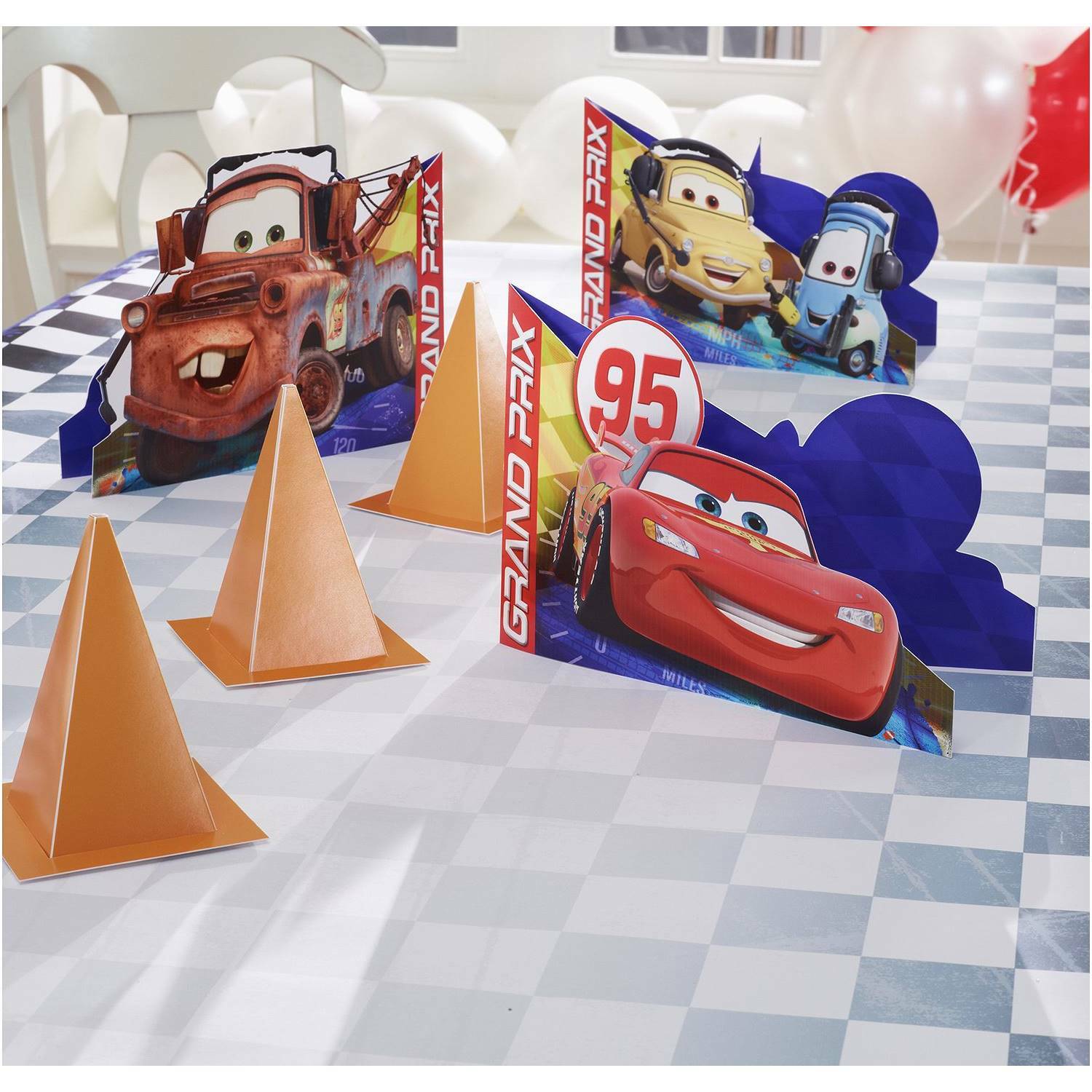 Cars Dream Party Tabletop Decorations (Pack of 6)