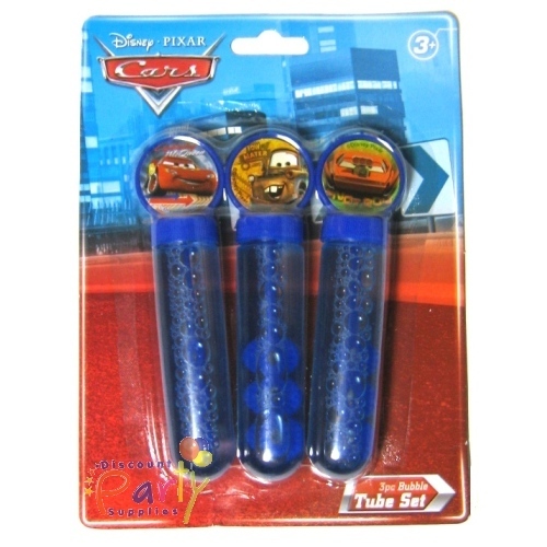 Cars 2 Bubble Tube Set (Pack of 3)