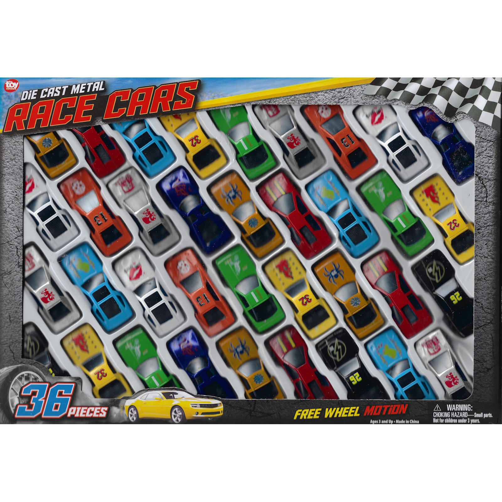 Die Cast City Racer Car Set (Pack of 36)