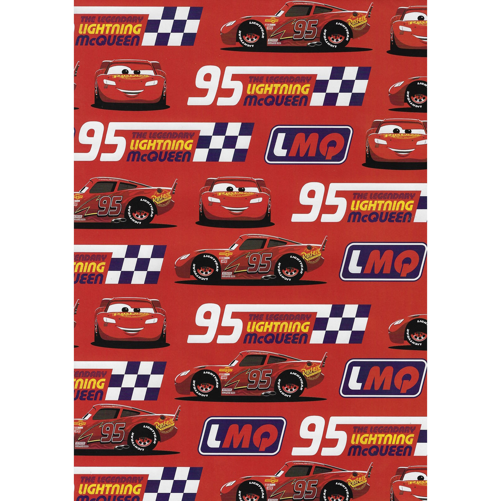 Lightning McQueen Wrapping Paper (1 Sheet) 