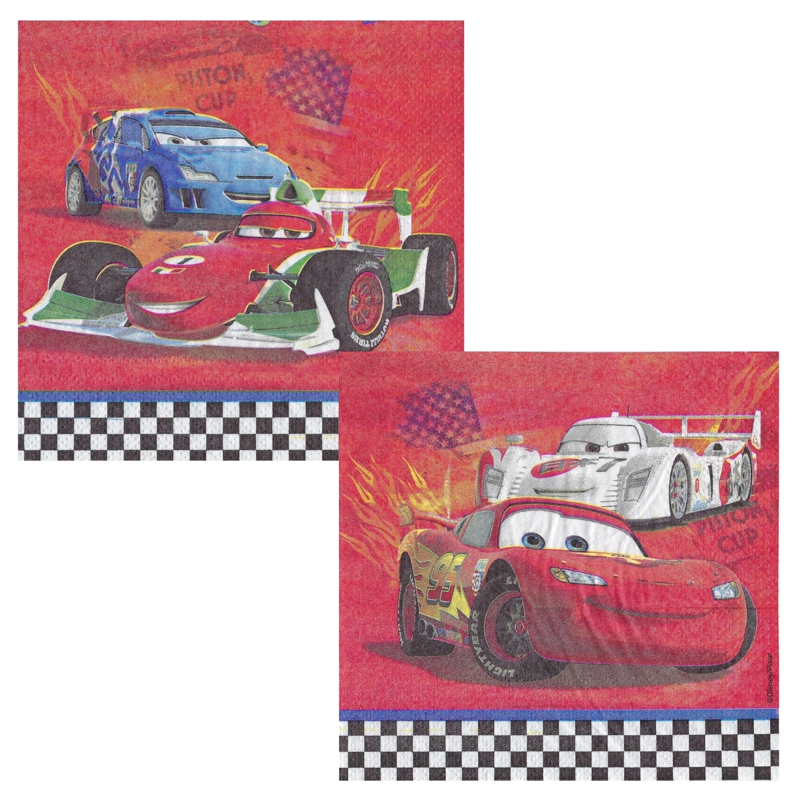 Cars 2 Large Napkins / Serviettes (Pack of 16)