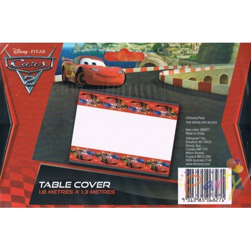 Cars 2 Plastic Tablecloth