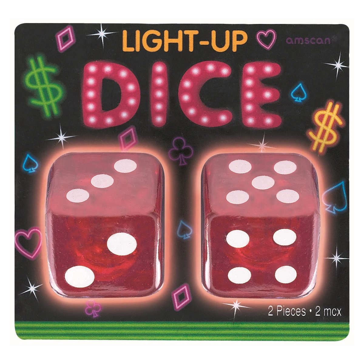 Light-Up Rubber Dice