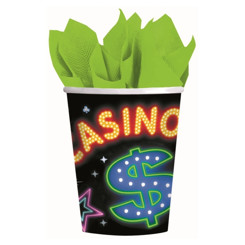 Casino Paper Cups (Pack of 8)