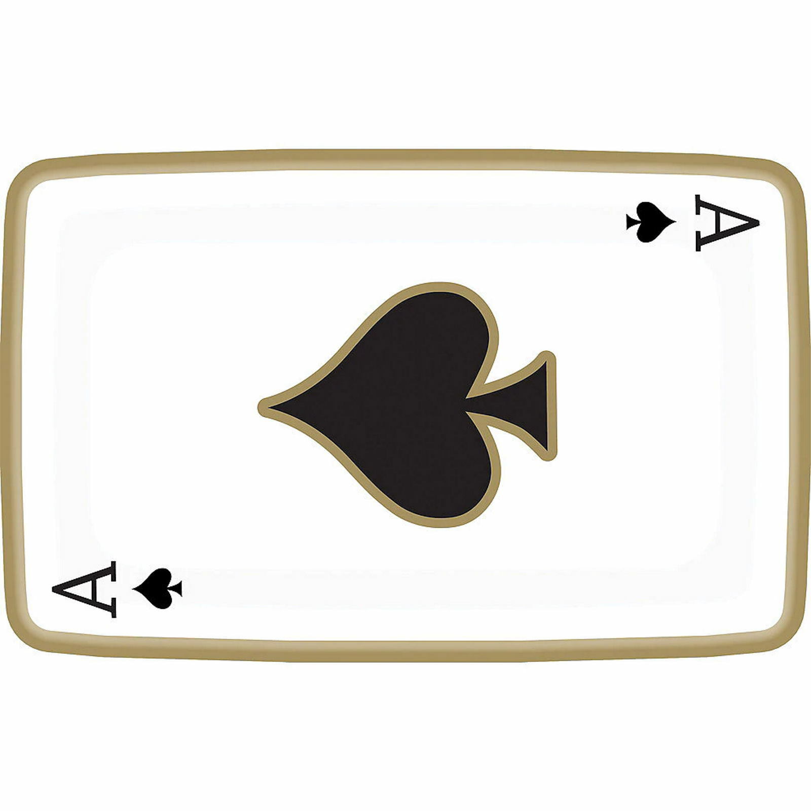 Casino Roll The Dice Playing Card Paper Plates (Pack of 8)