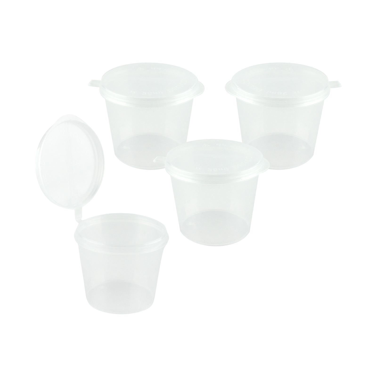 Sauce Containers with Hinged Lids 25ml (Pack of 45)
