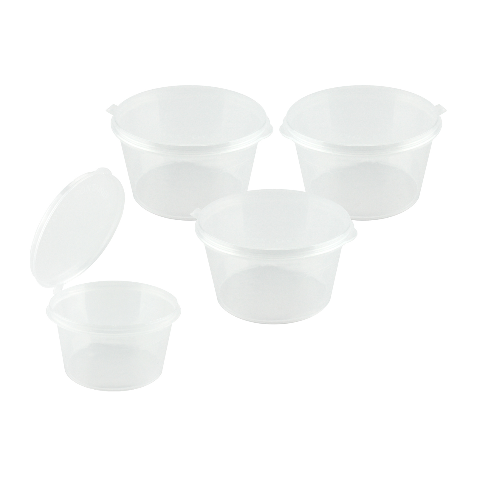 Sauce Containers with Hinged Lids 50ml (Pack of 20)