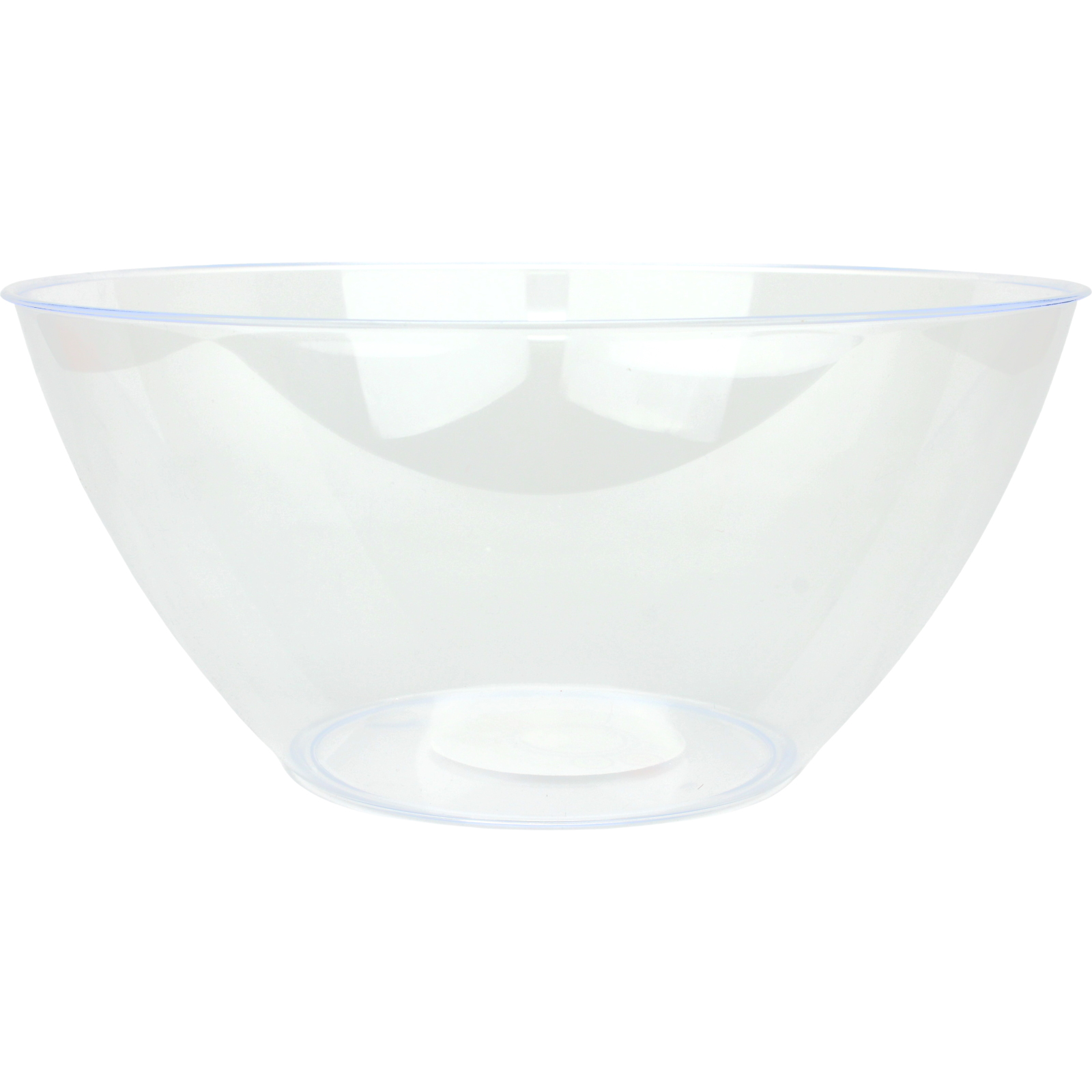 Clear Round Plastic Salad Bowl 28cm