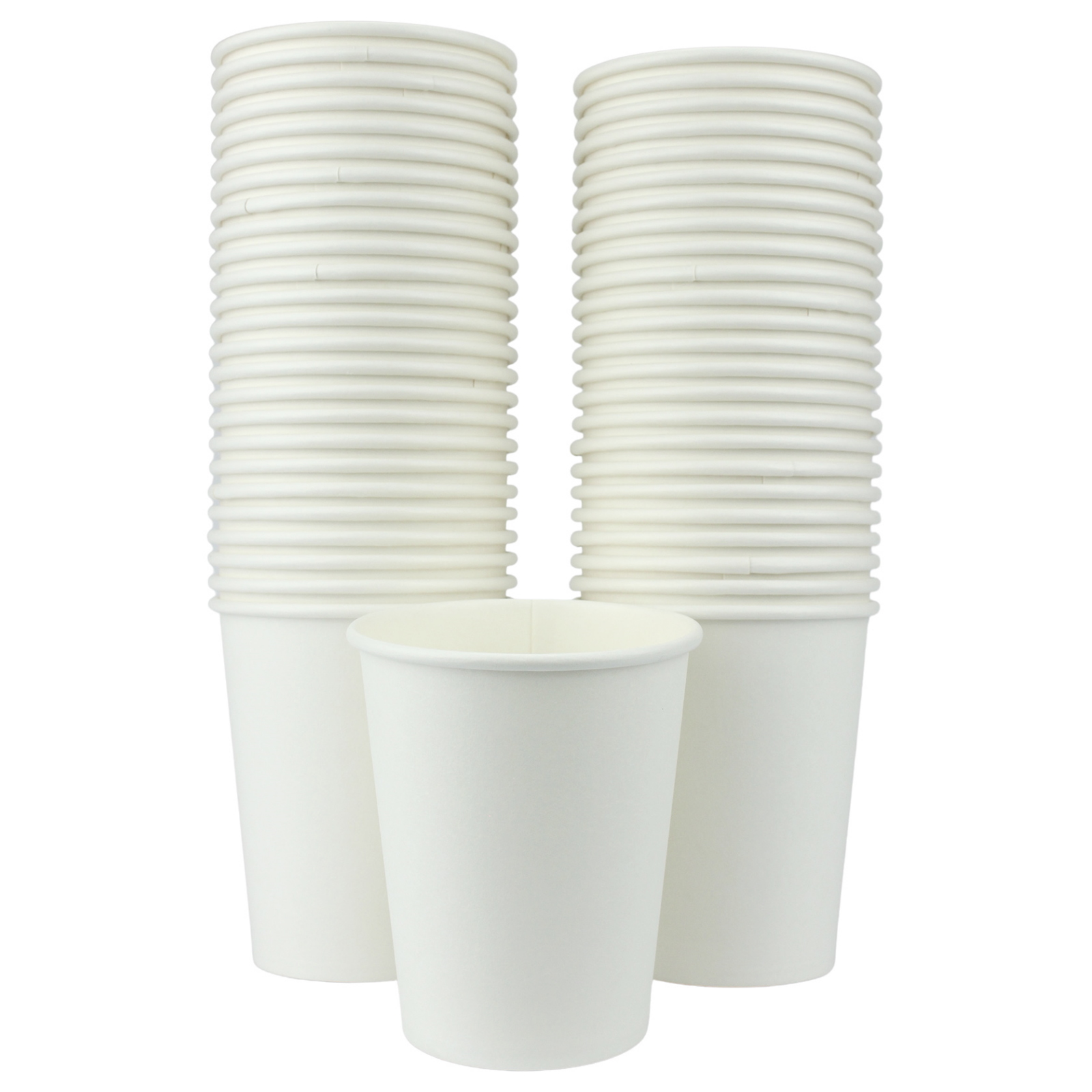 White Single Wall Paper Coffee Cups 250ml (Pack of 50) 