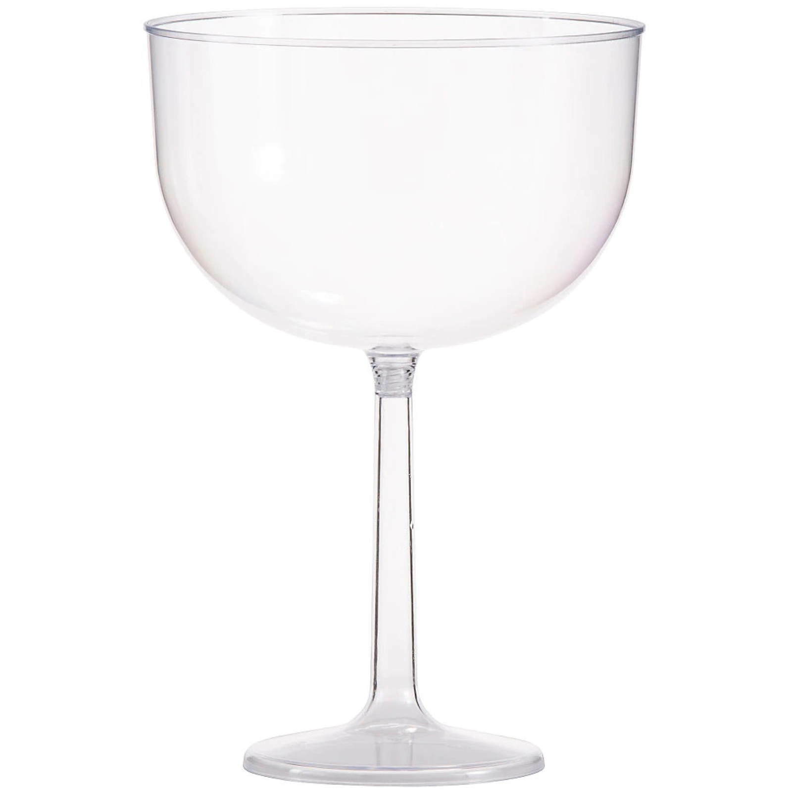 Jumbo Clear Plastic Wine Glass