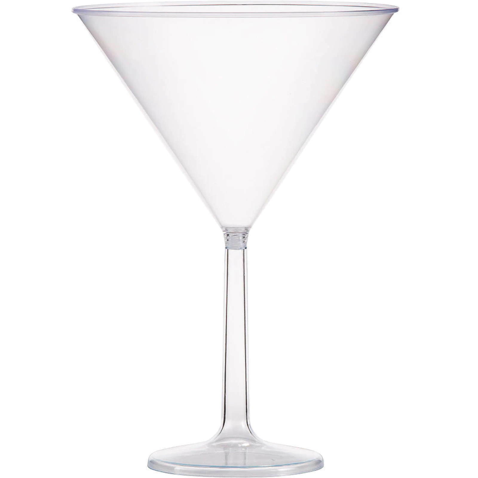 Jumbo Clear Plastic Martini Glass